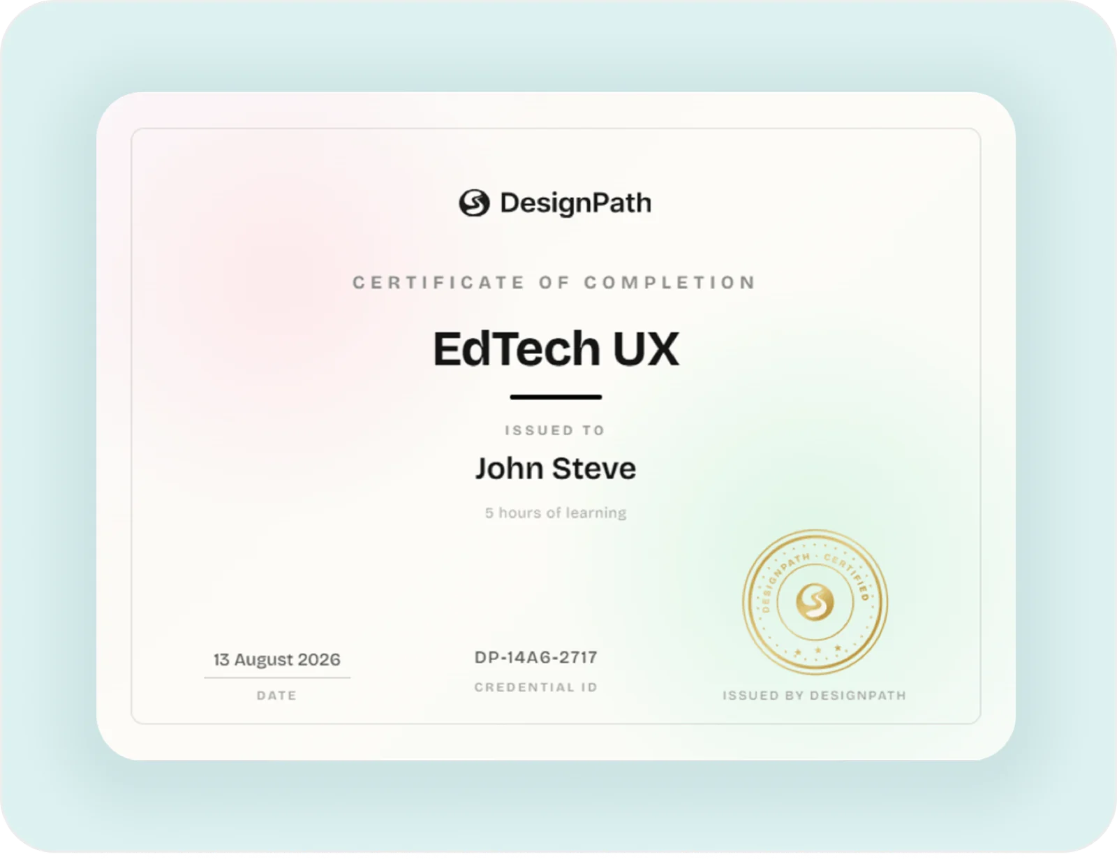 certificate of completion