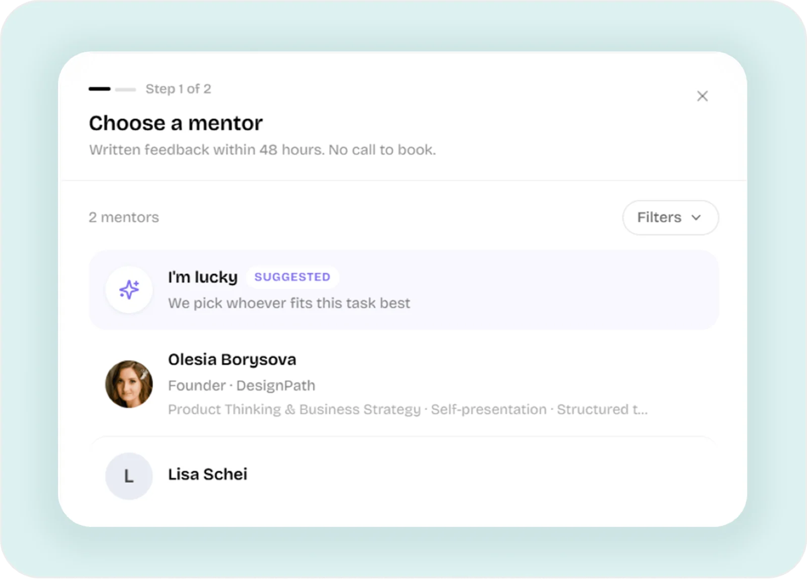 choosing a mentor