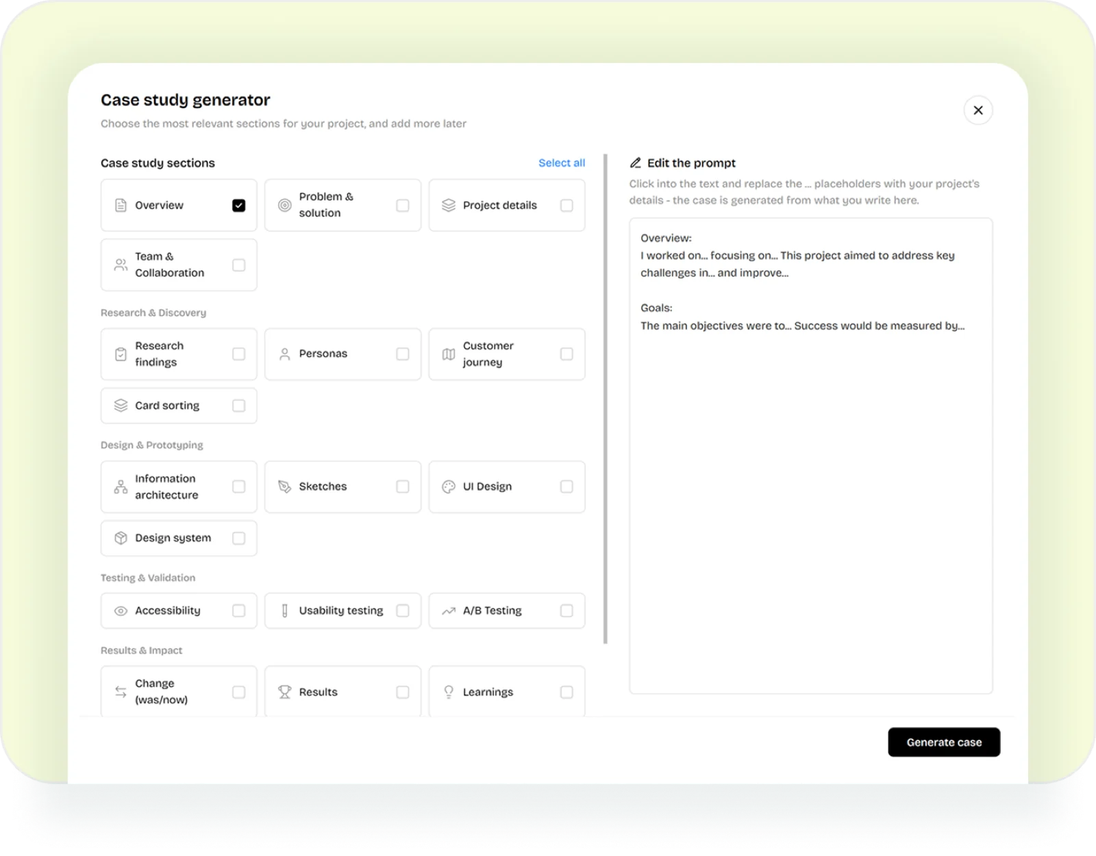 case study generator