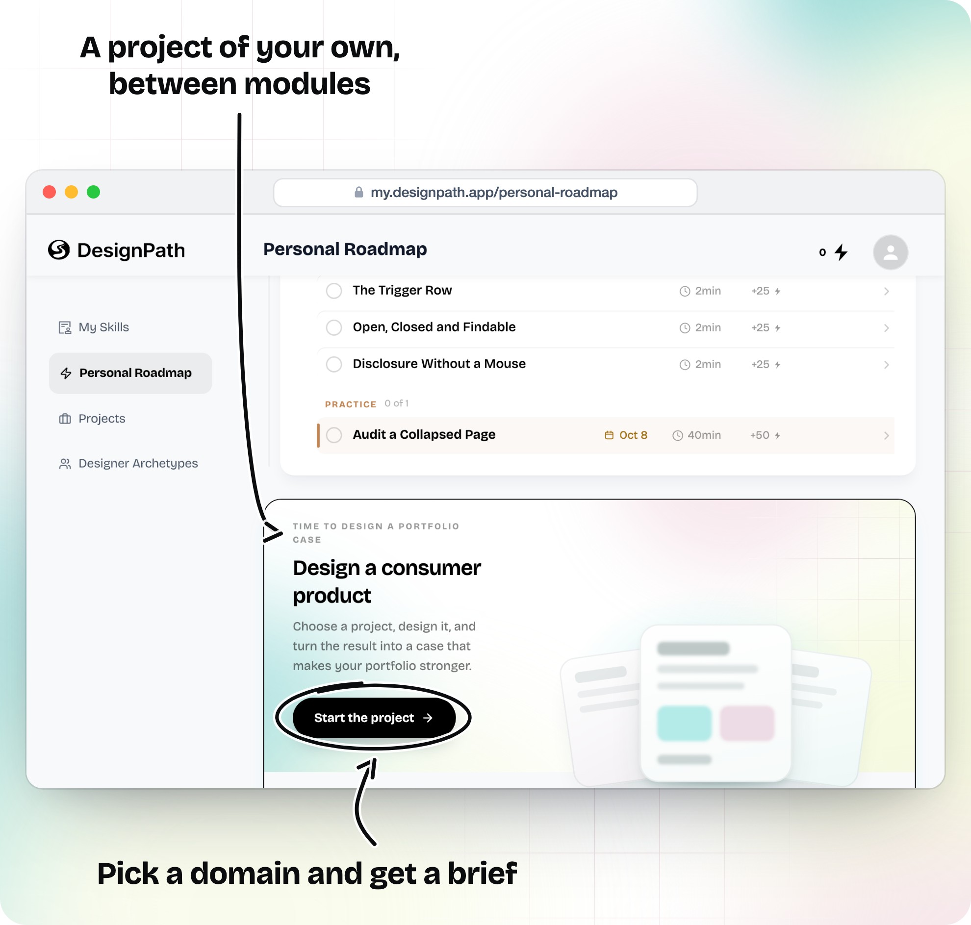 personal project between modules