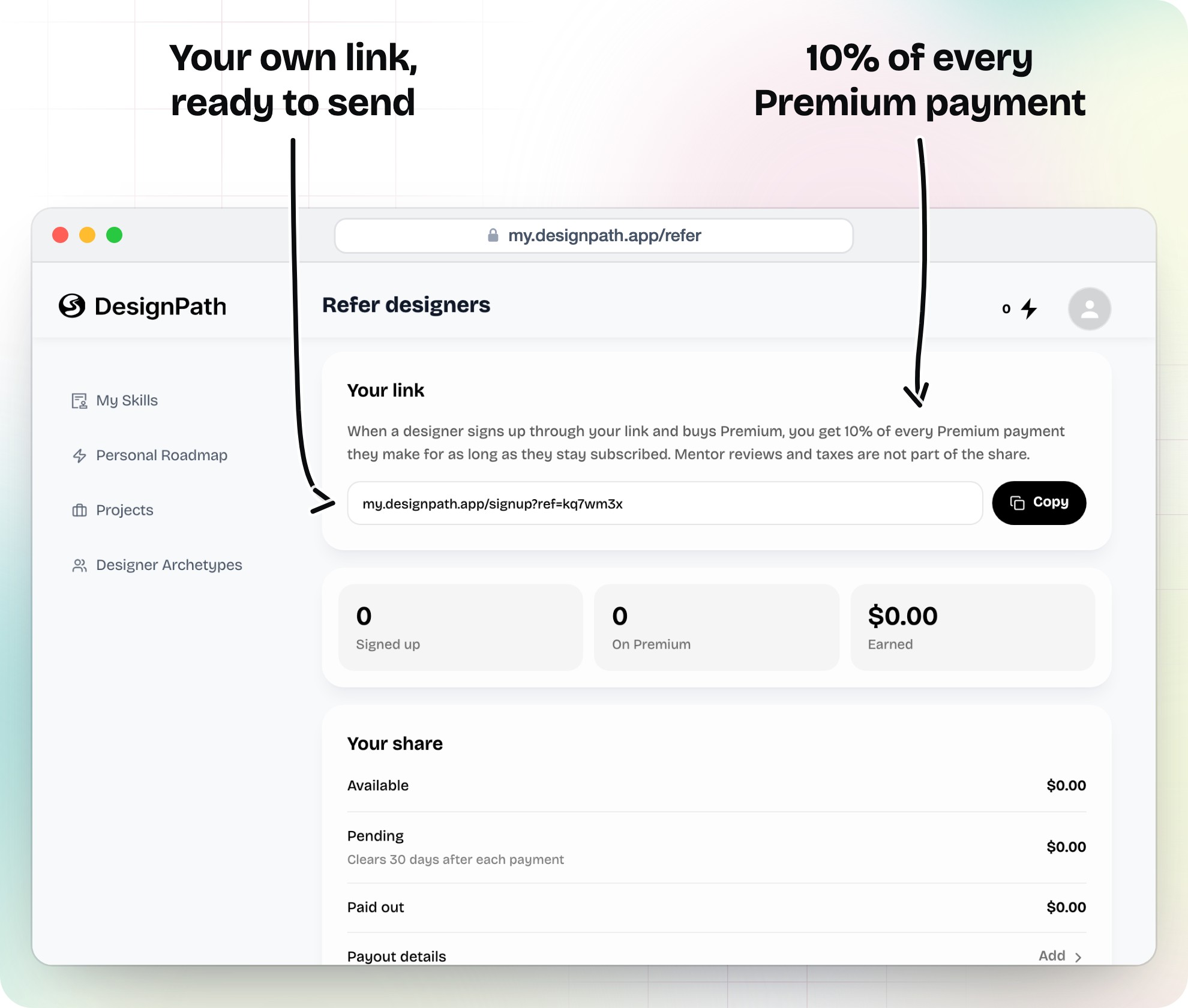 referral page