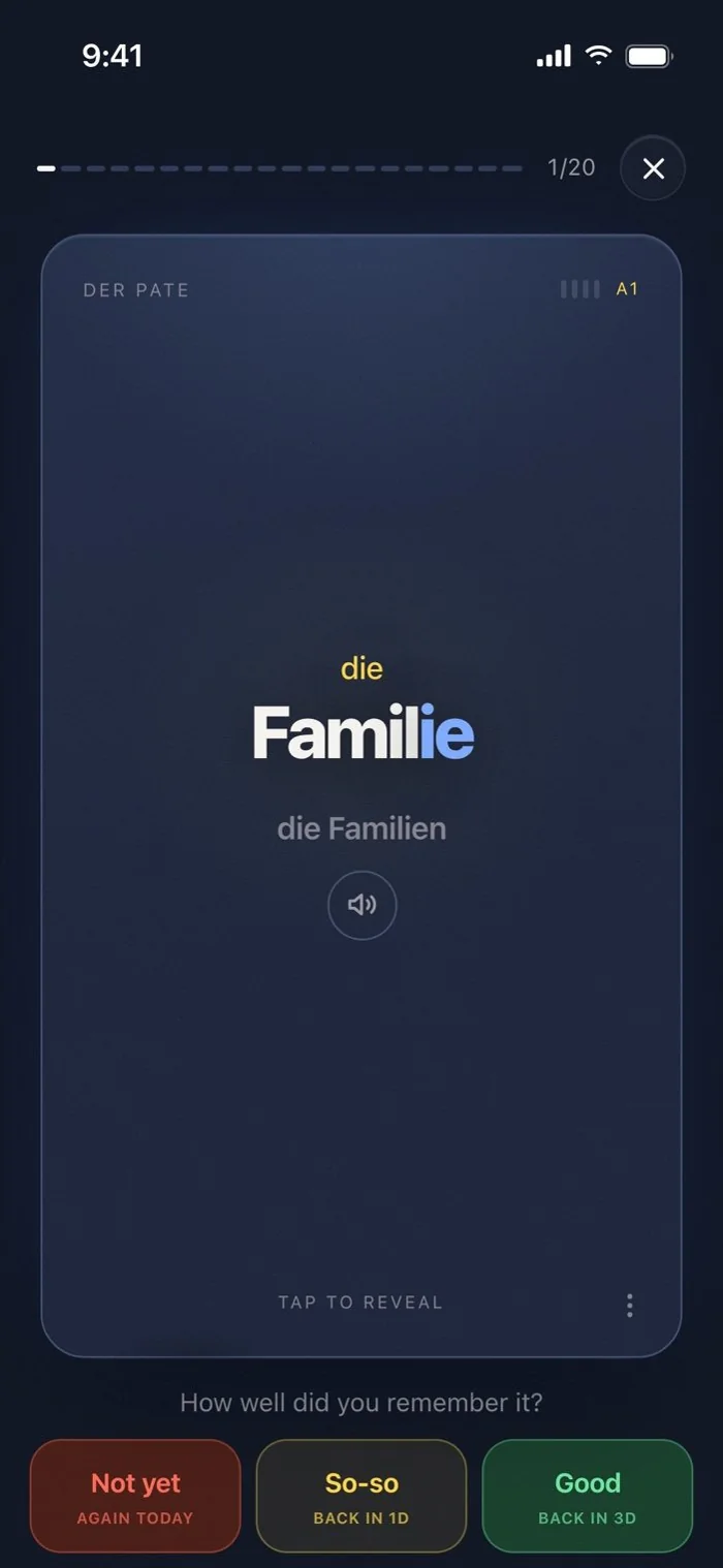 flashcard front