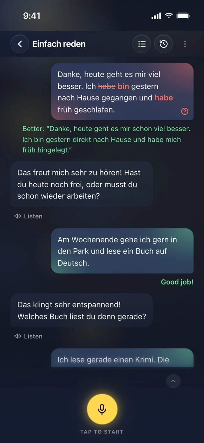 AI speaking partner
