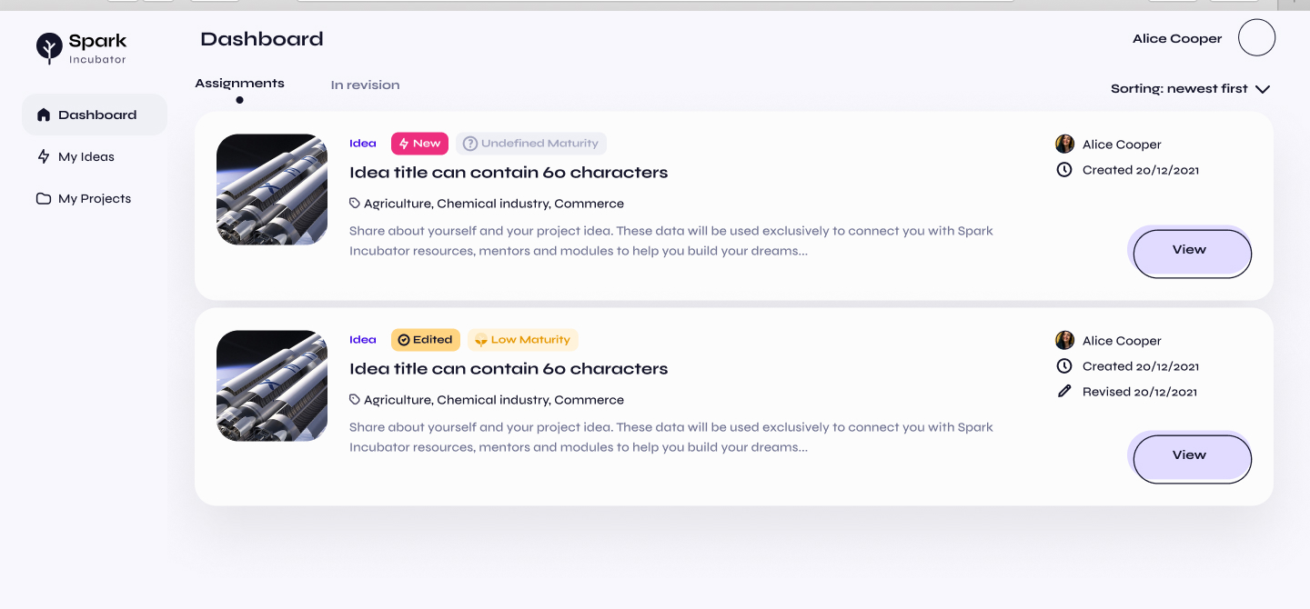 moderator dashboard
