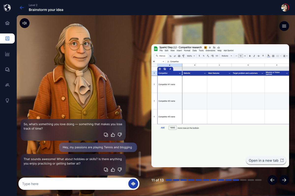 google sheets